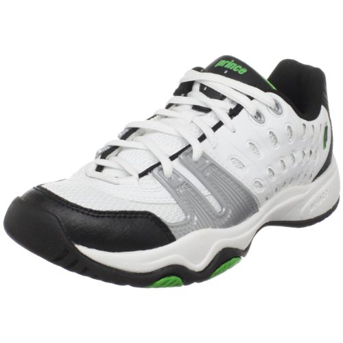 Prince Kids' 8P310149-T22 Jr Tennis Shoe,White/Black/Green,6 M US Big Kid
