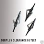 Crossbow 3-Blade Stainless Steel Broad Head-3 Piece