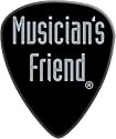 Musician's Friend Standard Celluloid Guitar Picks 1 Dozen, Black Medium