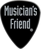 Musician's Friend Standard Celluloid Guitar Picks 1 Dozen, Black Medium