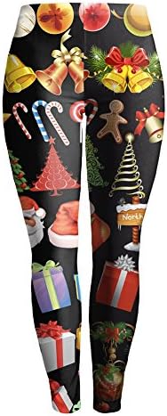 Christmas Printed Leggings Full Length Seamless Spandex Leggings