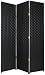 Taller Large Big Bigger Room Divider - 7ft. (84) Tall Rattan Like Natural Fiber Folding Privacy Floor Screen - 3 Sizes 6 Colors