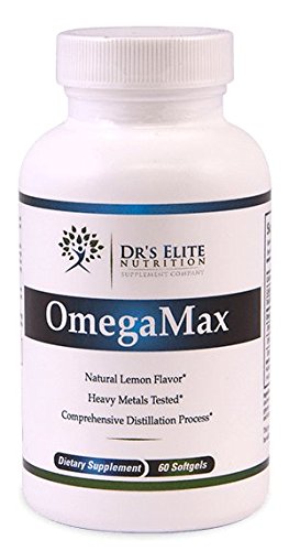 Dr's Elite OmegaMax - Omega 3 Fish Oil High Potency, Burpless, No Aftertaste Fish Oil - 600mg DHA 800mg EPA 1500mg - 60 Softgels - Doctor Recommended Dr's Elite OmegaMax - Omega 3 Fish Oil High Potency, Burpless, No Aftertaste Fish Oil - 600mg DHA 800mg EPA 1500mg - 60 Softgels - Doctor Recommended