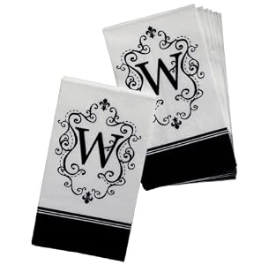 Monogram Paper Napkins - W