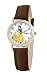 Disney Women's D084S007 Snow White Brown Leather Strap Watch