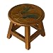 Handmade Rooster Design Stool