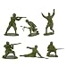 WWII - Romanian Infantry Plastic Army Men: 12 piece set of 54mm Figures - 1:32 Scale_s-1