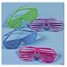 12 Pairs of 80's Shutter Shade Sunglasses - Party Favors