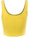 FPT Womens Basic Crop Tank Top YELLOW SMALL