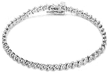 14k White Gold Diamond S Link Bracelet (1 cttw, I-J Color, I2-I3 Clarity), 7