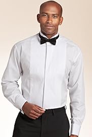 Pure Cotton Wing Collar Pleat Dress Shirt