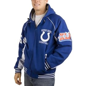 Indianapolis Colts Commemorative Super Bowl Champions Full Zip Hooded Jacket