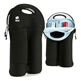 Built NY Over-Built Two Bottle Carrier, Black
