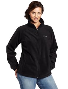 Columbia Women's Plus-Size Benton Springs Full Zip Plus, Black, 3X