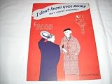I DONT KNOW IRVING CAESAR 1935 SHEET MUSIC SHEET MUSIC 283