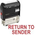 RETURN TO SENDER Self Inking Rubber Stamp - Red Ink (42020WEB-R)