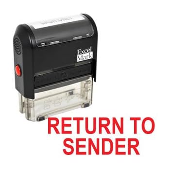 Set A Shopping Price Drop Alert For RETURN TO SENDER Self Inking Rubber Stamp - Red Ink (42A1539WEB-R)