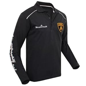 Lamborghini long sleeved polo black