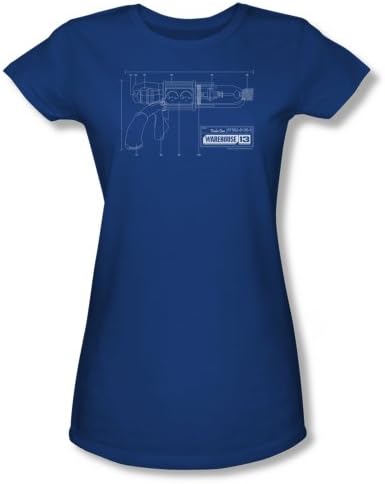 Warehouse 13 Science Fiction Fantasy TV Show Tesla Gun Juniors Sheer T-Shirt Tee