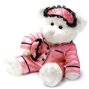 RUSS 11" Pamper Me Plush Teddy Bear In Silk Pajamas