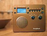 Tivoli Audio SongBook AM / FM Alarm Clock Travel Radio, Bronze