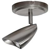 Review Globe Electric 57410 / Globe Argon One-Light Flush Ceiling Mount Fixture, Brushed Steel #57410