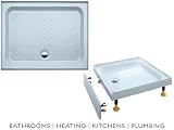 Coram Coratech® 1000 x 800mm Universal Riser Shower Tray White