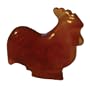 Miniature rooster chicken - handcarved semi precious agate stone