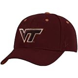 NCAA Zephyr Virginia Tech Hokies Maroon DH Fitted Hat (7)