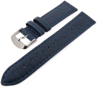 Amerika Leather Watch Strap [20mm, Blue]