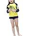 Monvecle Little Girls 2-Piece Beach Swimsuit Rash Guard Sun Protection Set UPF 50+ Girls Style 4-5Y