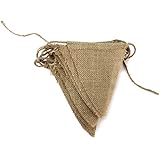 1 X 3yd Vintage Flags Burlap Bunting Banner for Wedding Party