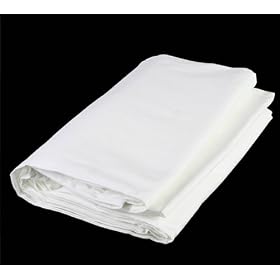 White Muslin Backdrop Seamless 10'x24' White Backdrop White Background by Fancier 10x24 White