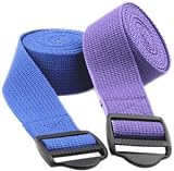8 foot Cinch Buckle Cotton Yoga Strap