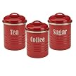 Typhoon Vintage Canisters Set of 3 - Red