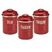Kitchen & Housewares : Typhoon Vintage Canisters Set of 3 - Red