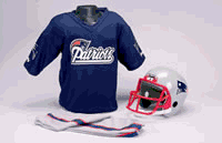 New England Patriots Kids/Youth Football Helmet Uniform Set - Medium Youth 7-9