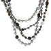 Multi-colored Dyed Pearl Necklace with Tigers Eye