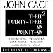 John Cage: Three2, Twenty-Three, Six, Twenty-Six / Christina Fong, Glenn Freeman, Karen Krummel