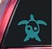 Yin-Yang Honu Hawaiian Sea Turtle Teal Vinyl Decal Sticker
