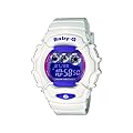Casio Baby-G - Reloj digital de mujer de cuarzo con correa de resina blanca (alarma, cron�metro, luz) - sumergible a 100 metros