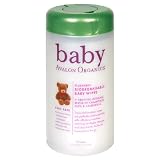 Avalon Organics Biodegradable Baby Wipes, Flushable, 50 wipes (Pack of 2)