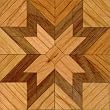 Etoile Cherry Wood Floor Center - Dollhouse Miniature Flooring Kit