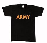 Black Army Military Physical Training T-Shirt