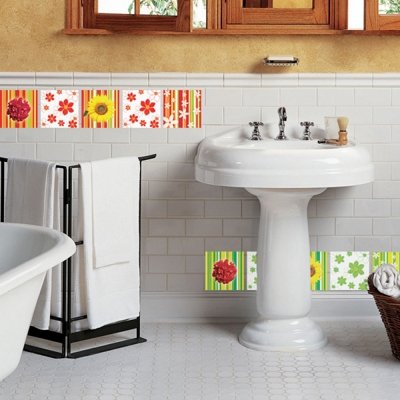 Imagen 3 de Azulejos Resumen - Mural - Wall Sticker Casa Art Deco Pegatinas de pared