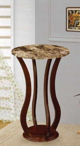 Plant Stand with Faux Cherry Finish