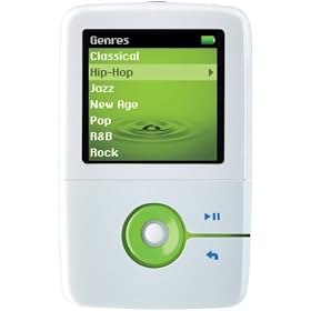 Creative Zen V Plus 2 GB Portable Media Player (White/Green)