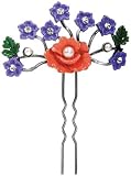 Poppy Hair Pin - Collectible Flower Hairpin Beauty Accessory Figure