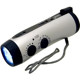 Kaito KA404 Emergency Hand Crank Dynamo 5-LED Flashlight with AM FM radio by 