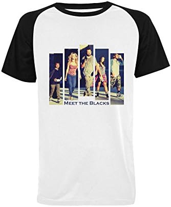 Jonnert Men's Meet the Blacks Short Sleeve Raglan T Shirt (USA Size)